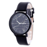 2017 Simply Style Watch Women Men Unisex Marble Pattern Faux Leather Quartz Wrist Watches Montre Femme relogio feminino