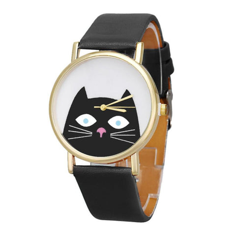 Women's watch Fashion Cute Cat wristwatches For Women  2017 clock Female relogio feminino women quartz-watch reloj mujer #522