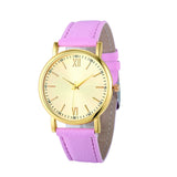 (Ship From US) Malloom Big Dial Gold Case Women Watches for Female/Male Unisex Analog Quartz Watch 8 Colors WristWatch Relogio