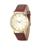 (Ship From US) Malloom Big Dial Gold Case Women Watches for Female/Male Unisex Analog Quartz Watch 8 Colors WristWatch Relogio