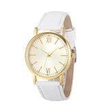 (Ship From US) Malloom Big Dial Gold Case Women Watches for Female/Male Unisex Analog Quartz Watch 8 Colors WristWatch Relogio