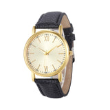 (Ship From US) Malloom Big Dial Gold Case Women Watches for Female/Male Unisex Analog Quartz Watch 8 Colors WristWatch Relogio