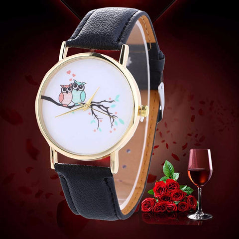 2017 Retro Design Animal Unisex Watches Women Fashion Watch 2017 Gift High Quality PU Leather Quartz Watch Wristwatch Mens Reloj