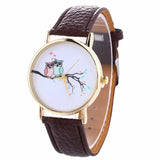 2017 Retro Design Animal Unisex Watches Women Fashion Watch 2017 Gift High Quality PU Leather Quartz Watch Wristwatch Mens Reloj