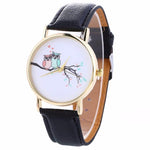 2017 Retro Design Animal Unisex Watches Women Fashion Watch 2017 Gift High Quality PU Leather Quartz Watch Wristwatch Mens Reloj