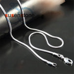 SUSENSTONE Fashion Mens Womens Sell Silver Jewelry Snake Chain Necklace 16-22inch