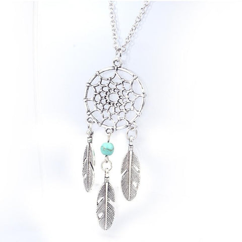 Fashion Jewelry for women 2016 New statement necklace round Alloy Necklace Retro Dream Catcher Pendant Chain Necklaces