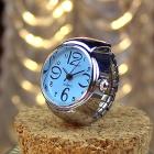 Ring Watch Lovers Watches for Rings Finger Clock Dial Quartz Analog Creative Stainless Steel Quartz Relogio Reloj