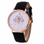 GENVIVIA Top Brand Fashion Business Watch Women Wind Chimes Pattern Quartz Watch Cowboy Belt Table Watch