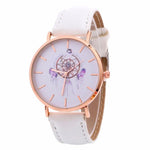 GENVIVIA Top Brand Fashion Business Watch Women Wind Chimes Pattern Quartz Watch Cowboy Belt Table Watch