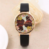 Elegant Quartz Watch Women Girls Fashion Casual Quartz-Watch PU Leather Watch Clock Woman Relojes Mujer Montre Femme 2017 #824