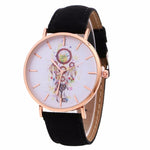 GENVIVIA Denim Band Watch Women Wind Chimes Pattern Quartz Watch Cowboy Belt Table Watch relogio feminino