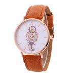 GENVIVIA Denim Band Watch Women Wind Chimes Pattern Quartz Watch Cowboy Belt Table Watch relogio feminino