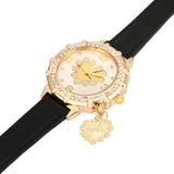 GENVIVIA Simple Watch New Women Quartz Wrist LOVE Tower Rhinestone Pendant Wristwatch Relogio Feminino Ladies Clock Hot