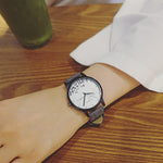 Fashion Lovers' Leather Band Quartz Watch 2017 Fashion Women High Quality Creative Wave Quartz Wristwatch montre femme