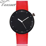 Vansvar Brand Unisex Desgin Watches Women's 2017 Casual Quartz Leather Band Strap Watch Analog wrist watches for women Men #830