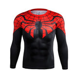 Tshirt 2016 Fitness Men Quick Dry T-shirt 3D Print Ironman Superman Captain America Marvel Comics Mens Style Long Sleeve T shirt