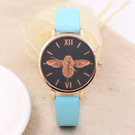 Dropship&Wholesale Simple Watches for Women/men Unisex Gold Quartz Watches Women Clock Nice Luxury PU Leather Montre Femme