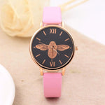 Dropship&Wholesale Simple Watches for Women/men Unisex Gold Quartz Watches Women Clock Nice Luxury PU Leather Montre Femme