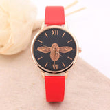 Dropship&Wholesale Simple Watches for Women/men Unisex Gold Quartz Watches Women Clock Nice Luxury PU Leather Montre Femme