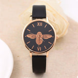 Dropship&Wholesale Simple Watches for Women/men Unisex Gold Quartz Watches Women Clock Nice Luxury PU Leather Montre Femme