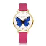 LVPAI Gold Watches Women Fashion Watch 2017  Top Brand Luxury PU Leather Montre Femme Gift Butterfly Unisex Watches Relogio