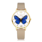 LVPAI Gold Watches Women Fashion Watch 2017  Top Brand Luxury PU Leather Montre Femme Gift Butterfly Unisex Watches Relogio