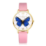 LVPAI Gold Watches Women Fashion Watch 2017  Top Brand Luxury PU Leather Montre Femme Gift Butterfly Unisex Watches Relogio