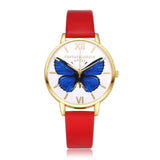 LVPAI Gold Watches Women Fashion Watch 2017  Top Brand Luxury PU Leather Montre Femme Gift Butterfly Unisex Watches Relogio