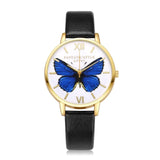 LVPAI Gold Watches Women Fashion Watch 2017  Top Brand Luxury PU Leather Montre Femme Gift Butterfly Unisex Watches Relogio