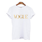 Fashion2018 Summer Shirt For Women VOGUE t-shirt With Print Tops For Women Tee New Arrival Sales Leader Harajuku Women's T-Shirt