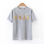 Fashion2018 Summer Shirt For Women VOGUE t-shirt With Print Tops For Women Tee New Arrival Sales Leader Harajuku Women's T-Shirt