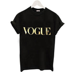 Fashion2018 Summer Shirt For Women VOGUE t-shirt With Print Tops For Women Tee New Arrival Sales Leader Harajuku Women's T-Shirt