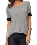 Comfy Loose Fit Short Cotton T-Shirt