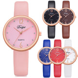 Fashion Women Men Couple Watch  Rounded Analog Pointer Quartz Wrist Watch