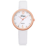 Fashion Women Men Couple Watch  Rounded Analog Pointer Quartz Wrist Watch