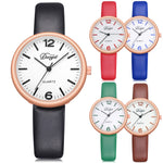 Fashion Women Men Couple Watch  Rounded Analog Pointer Quartz Wrist Watch