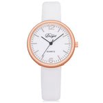 Fashion Women Men Couple Watch  Rounded Analog Pointer Quartz Wrist Watch