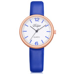 Fashion Women Men Couple Watch  Rounded Analog Pointer Quartz Wrist Watch