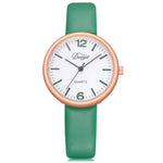 Fashion Women Men Couple Watch  Rounded Analog Pointer Quartz Wrist Watch