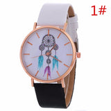 12 Styles Wind-Chimes Unisex Watches 2017 Hot Design Smooth PU Leather Quartz Watches Women Clock Nice Sports Watches For Men