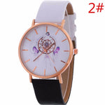 12 Styles Wind-Chimes Unisex Watches 2017 Hot Design Smooth PU Leather Quartz Watches Women Clock Nice Sports Watches For Men