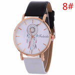 12 Styles Wind-Chimes Unisex Watches 2017 Hot Design Smooth PU Leather Quartz Watches Women Clock Nice Sports Watches For Men