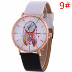 12 Styles Wind-Chimes Unisex Watches 2017 Hot Design Smooth PU Leather Quartz Watches Women Clock Nice Sports Watches For Men