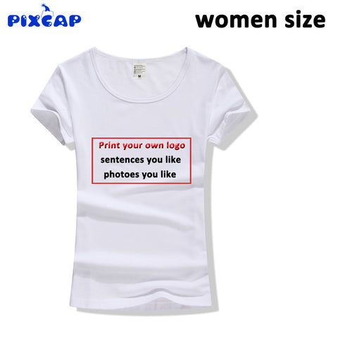 Accept 1pcs Customer Design Settings T-Shirt Women Mens Couple tshirt Logo Print Create your own Sublimation Print T-Shirts