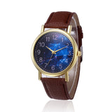 MiGEER Star Sky Unisex Watches Top Brand Luxury PU Leather Lovers' Simple Watches Women Clock Good Relogio Masculino De Luxo